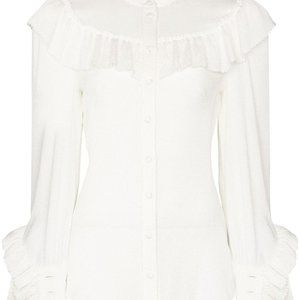 The Vampire's Wife Frill Seeker ruffled cotton shi